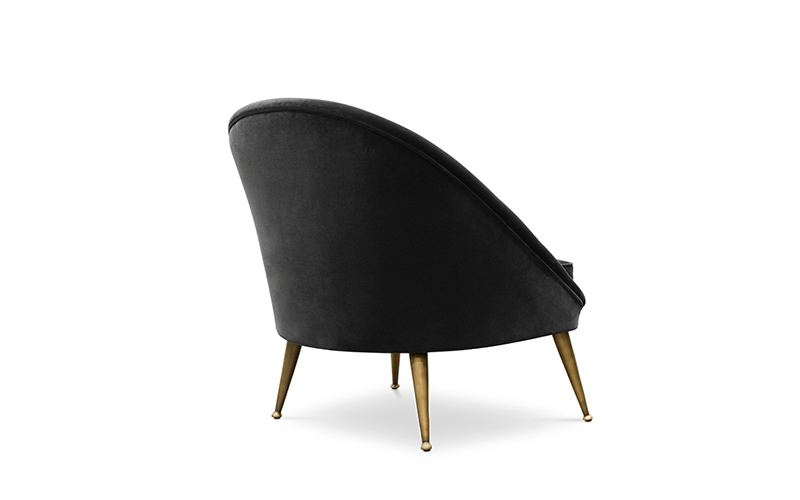 MALAY | Modern Tufted Velvet Armchair by BRABBU